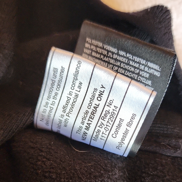 Quilted Black and Gray Dog Coat with Water-Resistant Finish - Picture 9 of 10